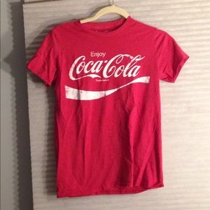 red coca cola tshirt